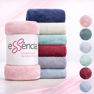 Manta De Casal Microfibra Antialérgica Cores Lisas Cobertor Lisa Ou Estampada em Oferta na Shopee