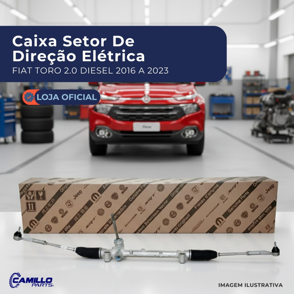 Imagem Caixa Setor Direção Elétrica Original Mopar Compatível Fiat Toro 2.0 Diesel 2016 2023 Alta Qualidade