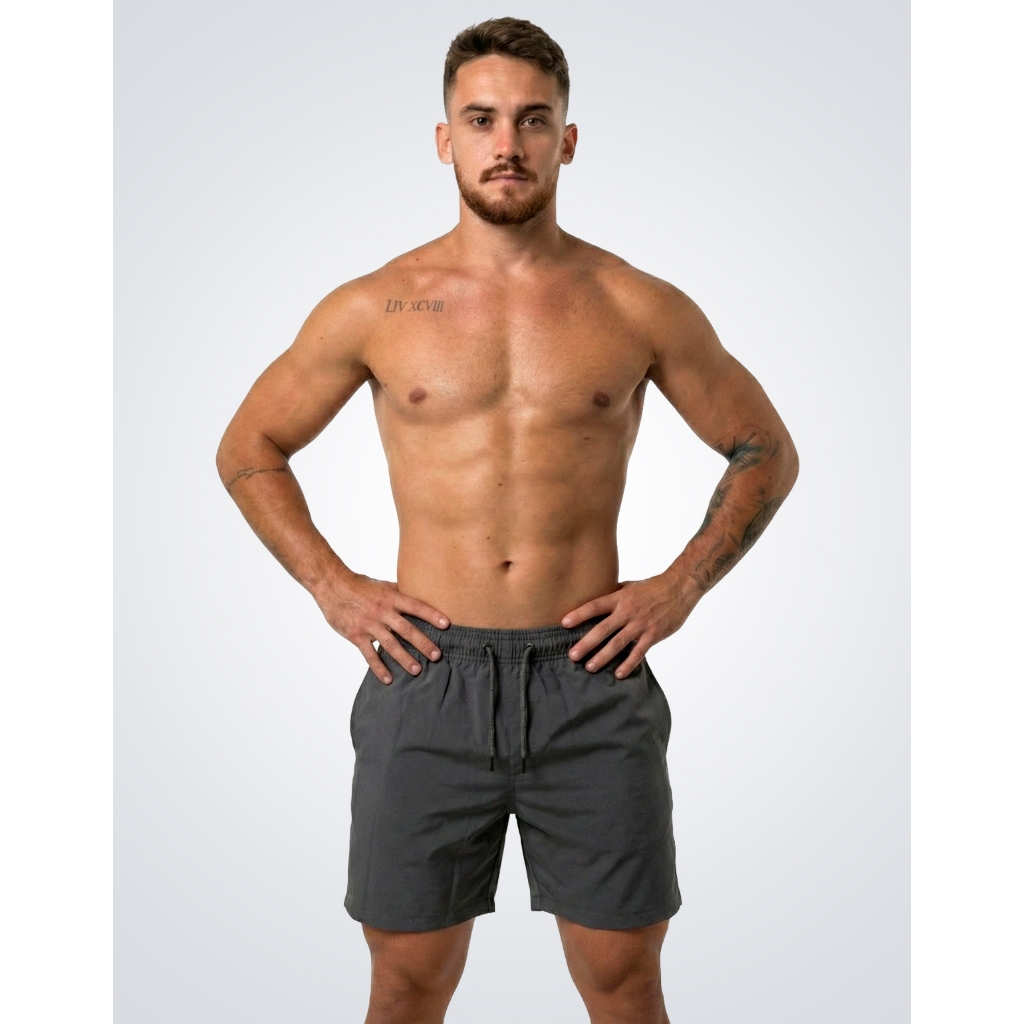 Short Masculino Tactel Elastano com 3 Bolsos Verão Praia Piscina Academia Neymar Mauricinho P ao G3