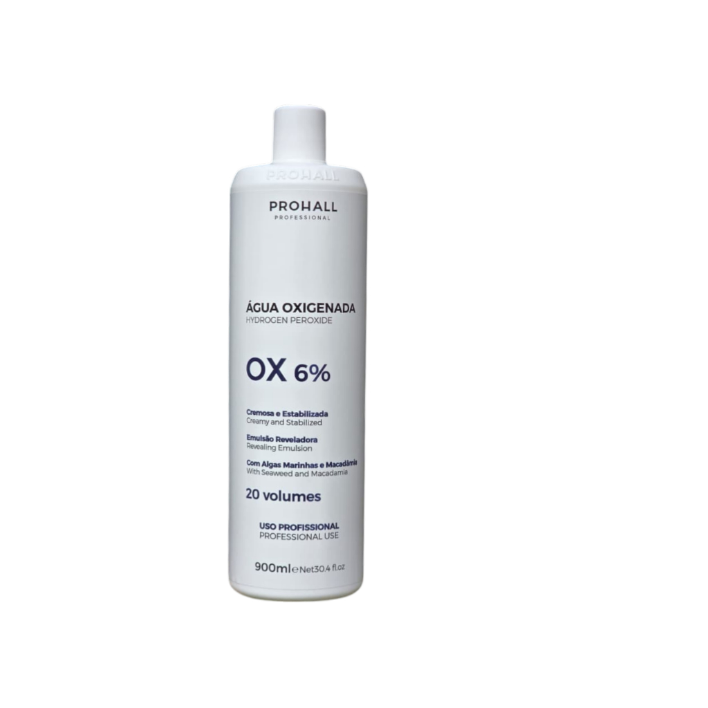 Oxidante Peróxido Agua Oxigenada Prohall Pó Descolorante White Platinar Descolorir Luzes Reflexos