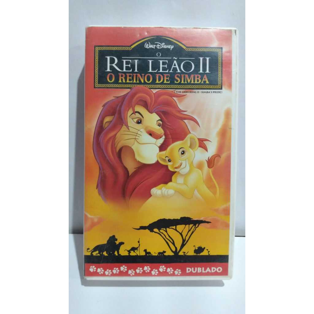 LEIA O ANÚNCIO - VHS antigo usado Rei Leão 2 O reino de Simba Disney.