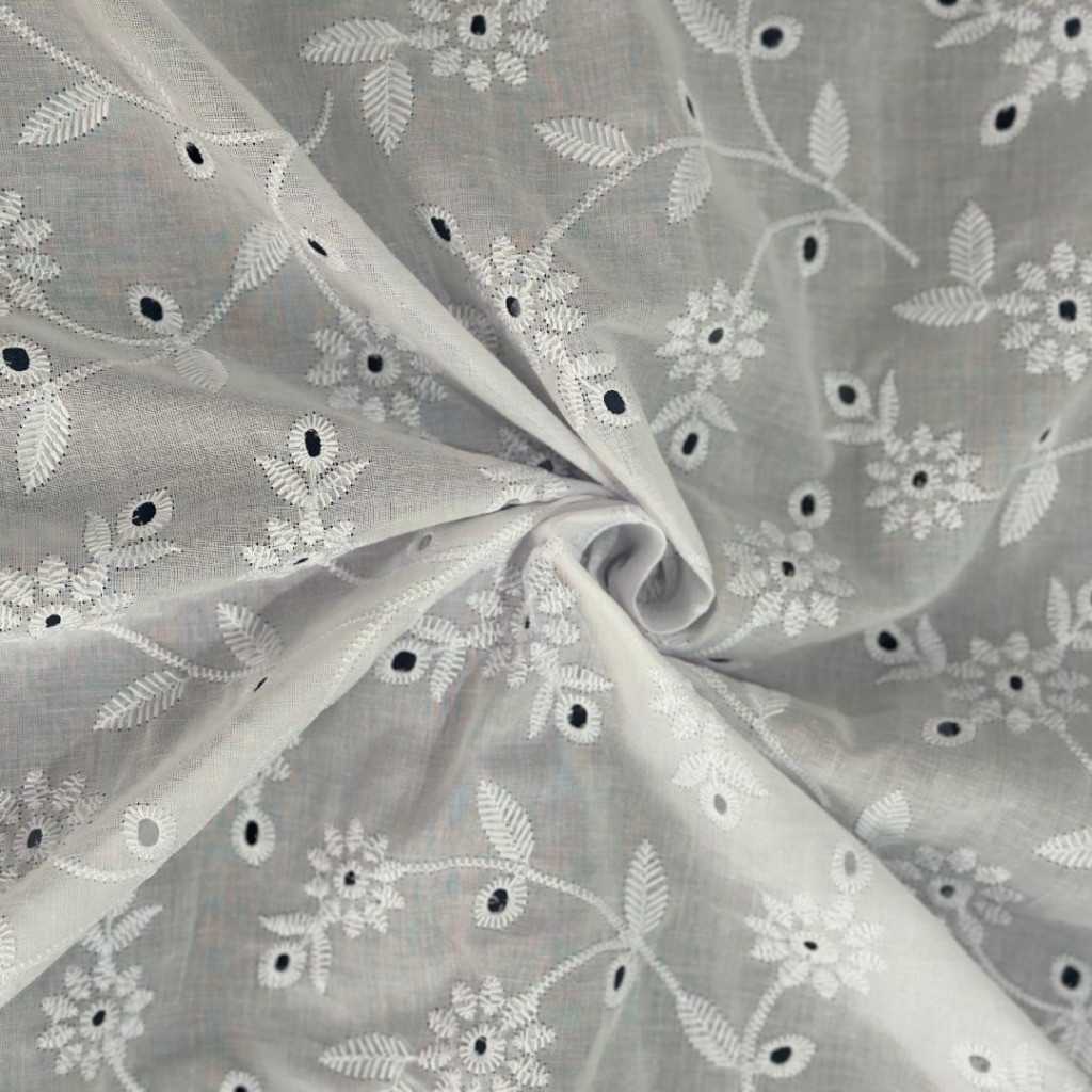 Tecido Laise Lese Bordada - 100% Algodão  1 Metro (1,00mtx1,30mts) Melhor Preço Qualidade Premium Envio no mesmo dia.