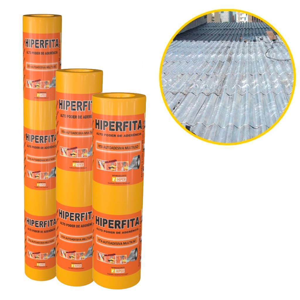 Manta Asfáltica Auto Adesiva Aluminizada Multiuso Grande Calhas Telhas Impermeabilizante Infiltração em Oferta na Shopee