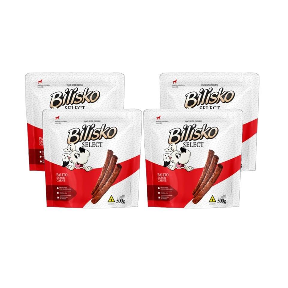 Palito de Carne Bilisko 500g 🍖 Petisco p/ Cães - Adestramento e Recompensa 🐶