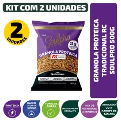 Granola Proteica Tradicional Soulpro 500G - Kit 2 Unidades