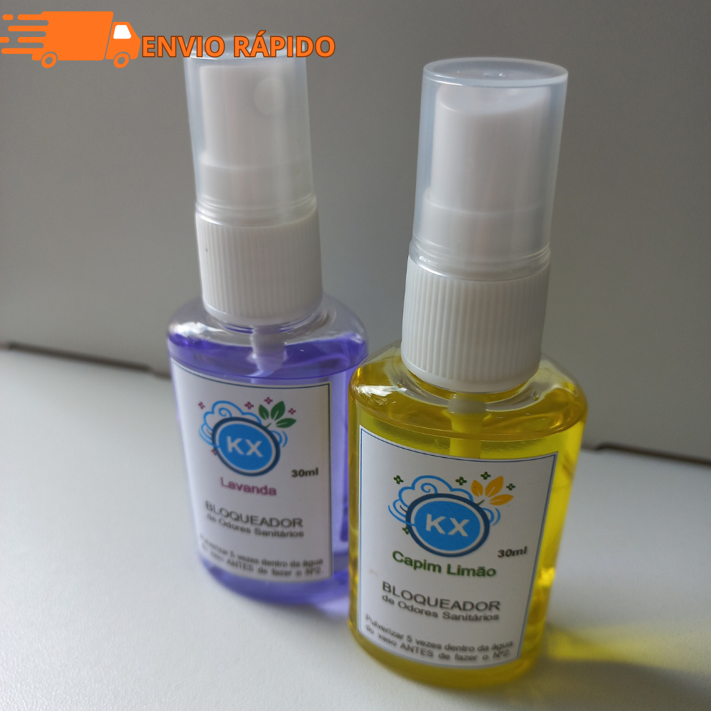 Kit 2 Bloqueador de Odores Sanitários Potente Elimina Mau Cheiro e Neutraliza Odor Banheiro