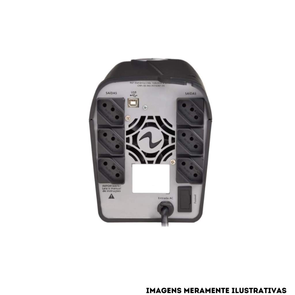 Nobreak Ragtech 1200VA USB 20NEP4162 Easy Pro Senoidal Trivolt Proteção p/ Eletrônicos Contra Queda — imagem 2 de 2