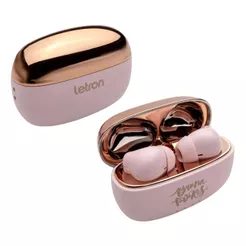 Fone Sem Fio Bruna Tavares Earbuds Case Carregador Bluetooth 5.3 Letron Leo&Leo Leonora Presente