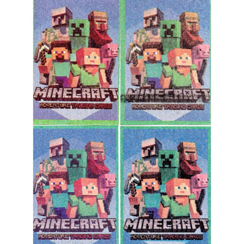 100 cards Minecraft OL = 25 pacotes fechados