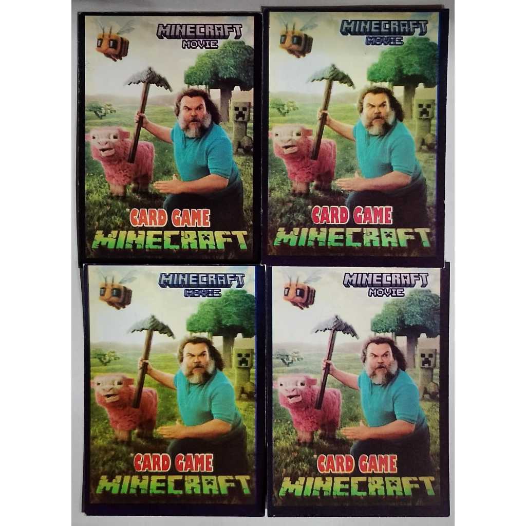 200 cards Minecraft MOVIE PD = 50 pacotes fechados