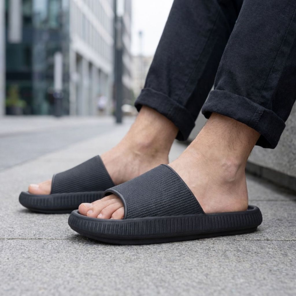 Chinelo nuvem sandália slide tipo ortopédico com secagem rápida