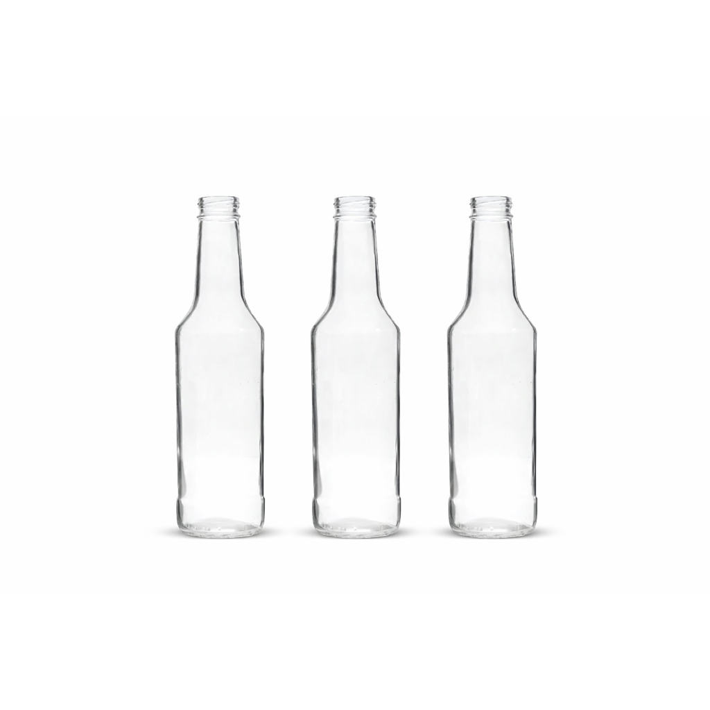 12 Garrafas Vidro Incolor 275ml