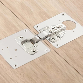 4 Placas de Reparo de Dobradiças para Móveis Porta Armárion 90x90mm em Oferta na Shopee