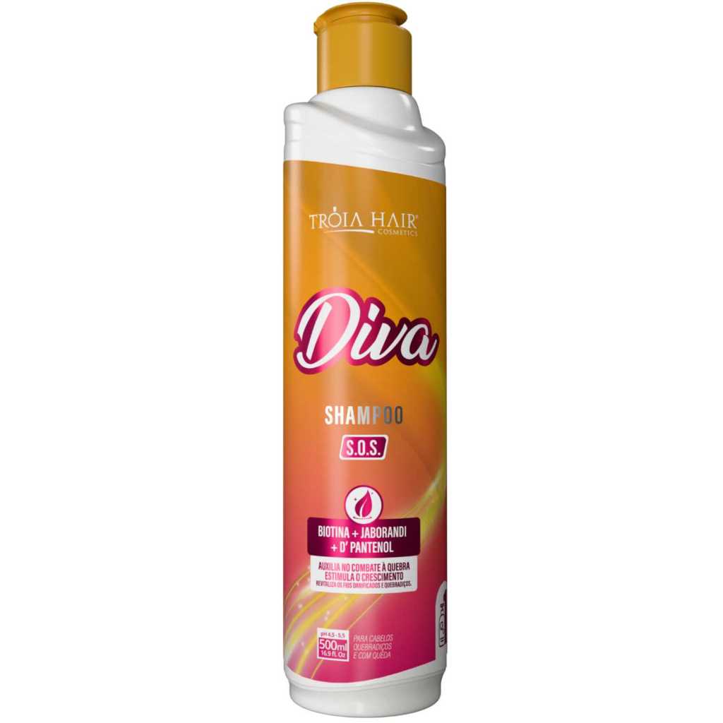 Shampoo Manutenção S.O.S Diva 500ml - Tróia Hair