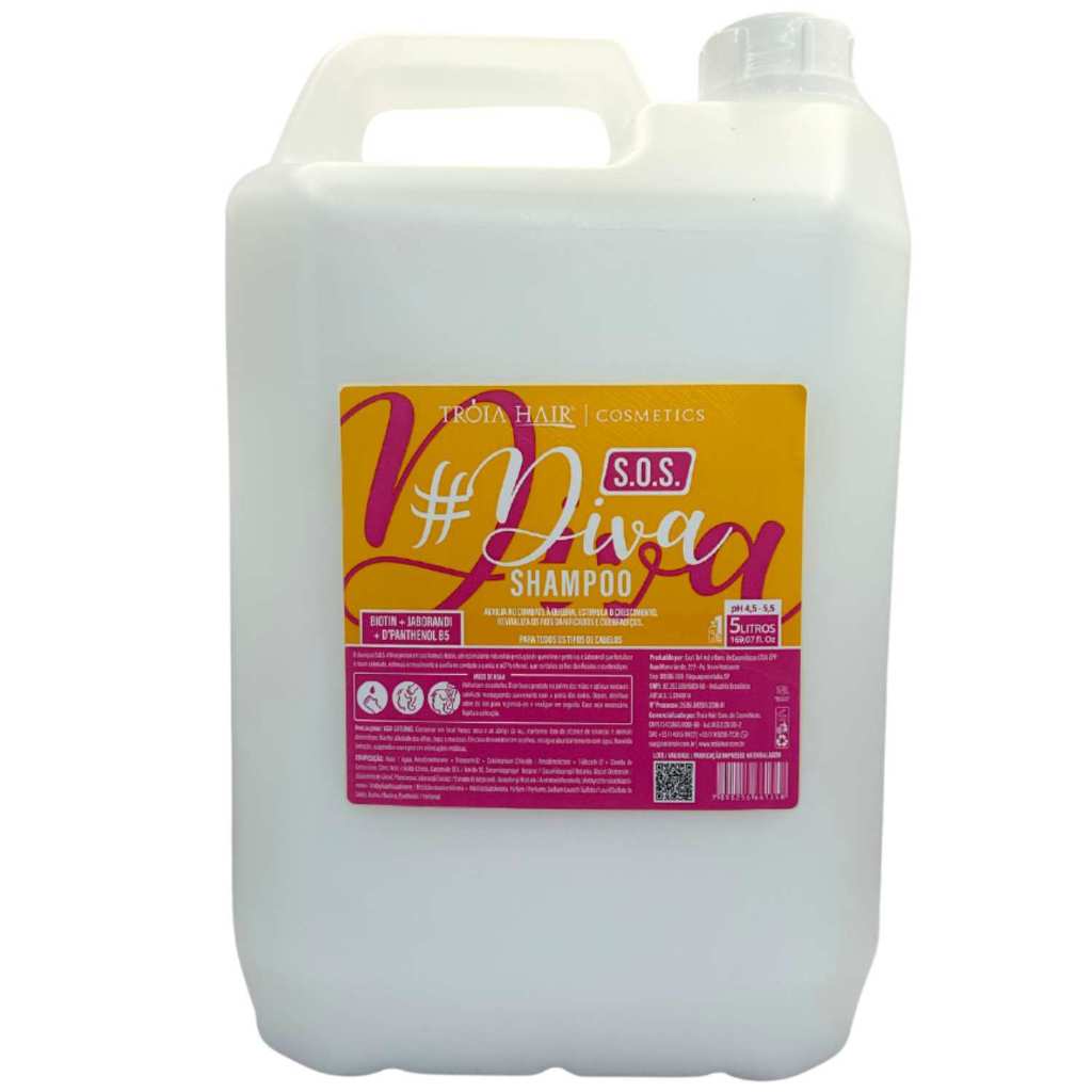 Shampoo Lavatório Sos Diva 5l Troia Hair - Parcele Sem Juros
