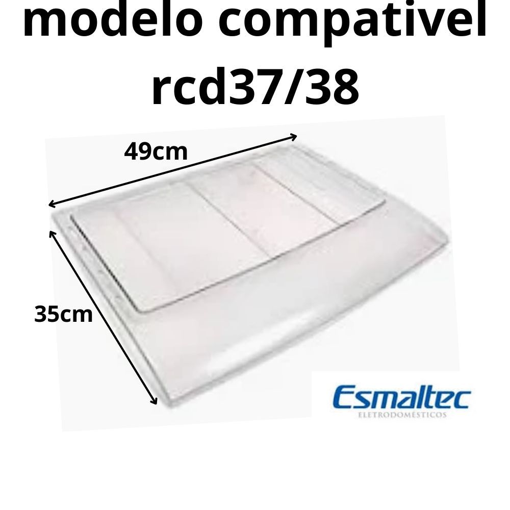 tampa da gaveta de legumes geladeira esmaltec rcd 37-38