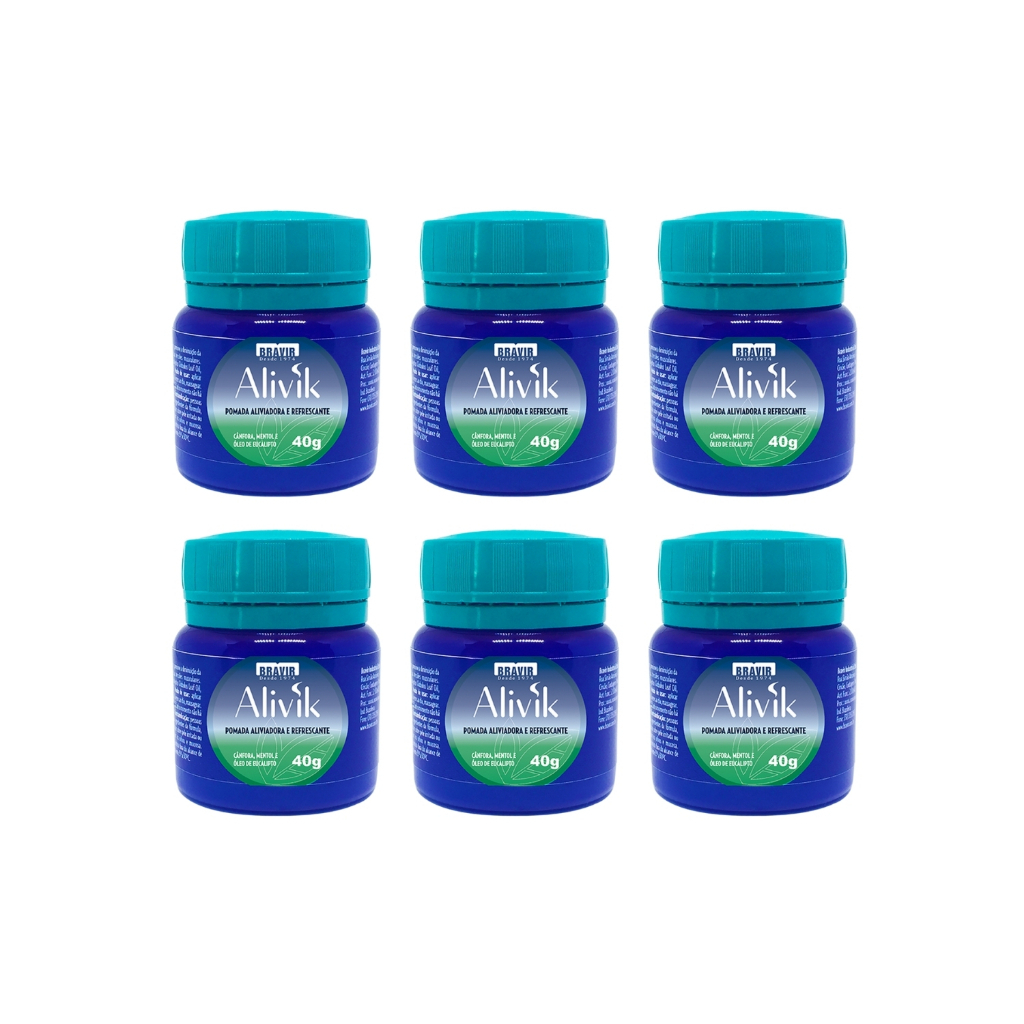 KIT com 6/12 BRAVIR ALIVIK 40G