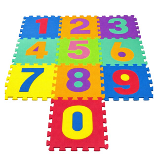 Tapete Tatame Infantil Educativo Números Coloridos - 10 peças EVA em Oferta na Shopee