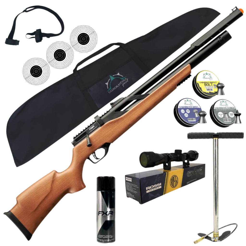 Carabina de Pressão Fixxar Artemis T-Rex Pcp Wood 5,5mm + Escolha seu kit em Oferta na Shopee