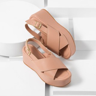 Sandália Feminina Plataforma Flatform Tiras Cruzadas Slingback Conforto em Oferta na Shopee