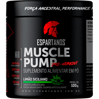 Pré Treino Muscle Pump Pre Workout 100g - Espartanos em Oferta na Shopee