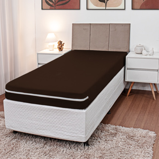 Capa de colchão Solteiro malha gel helanca cores variadas disponíveis em Oferta na Shopee