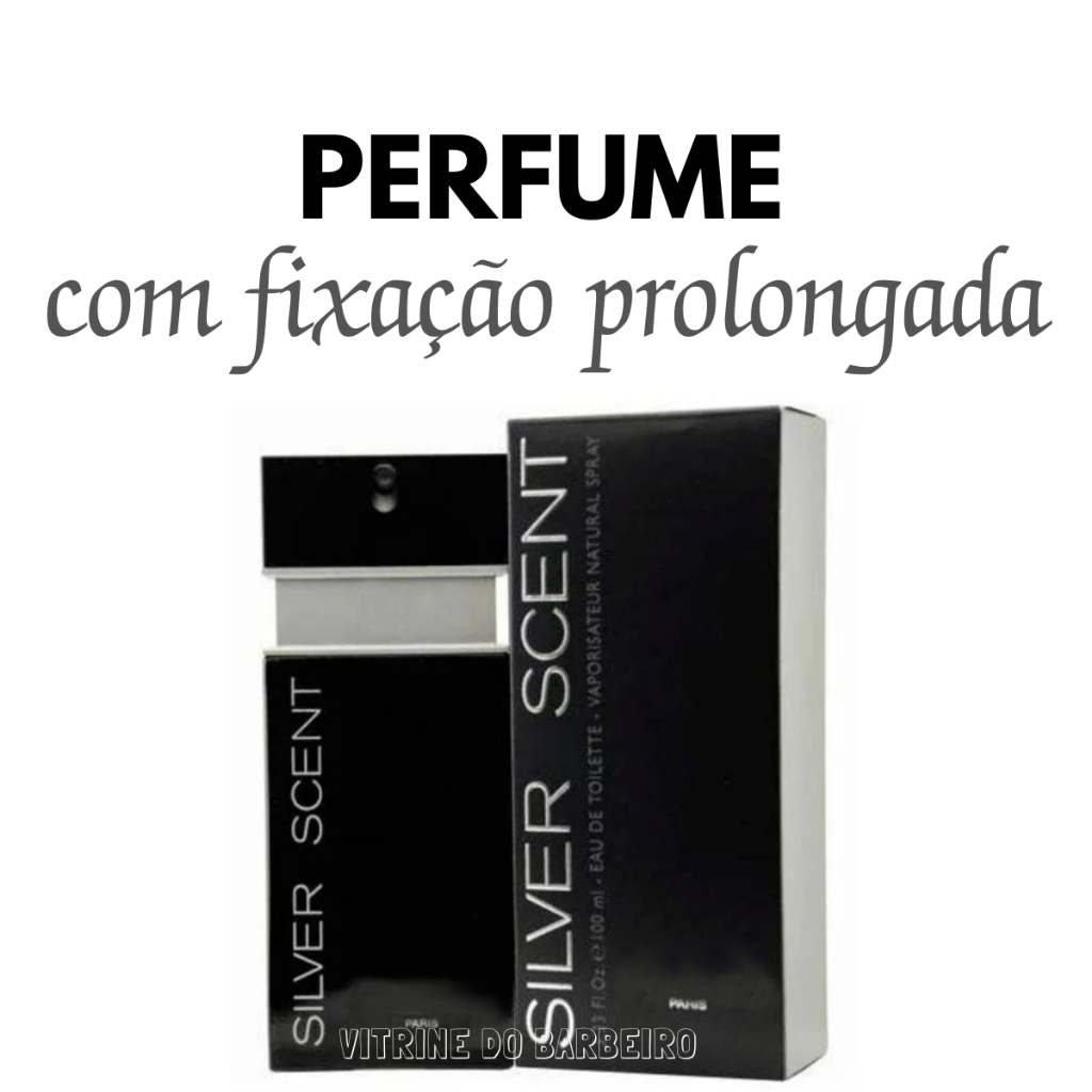 Perfume Silver Scent Eau De Toilette Masculino Clássico 100ml