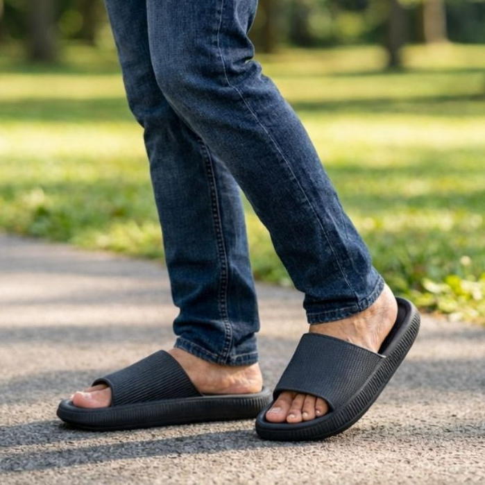 Chinelo Nuvem Slide Ortopédico Unissex Confortável, Antiderrapante, Leve e Estiloso 33 ao 44