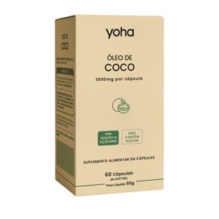 Óleo de Coco 60 Cápsulas - Yoha em Oferta na Shopee
