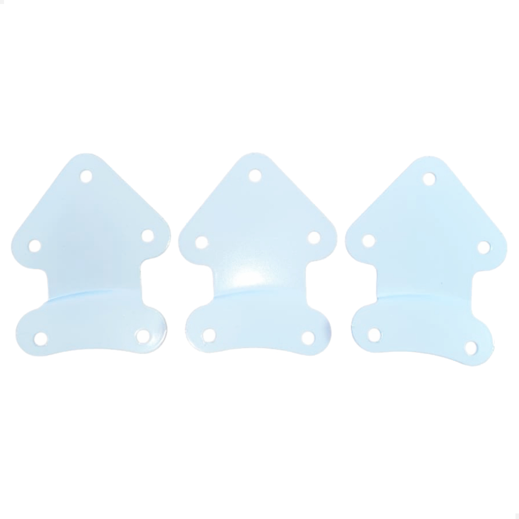 Kit 3 Garras Hélices Pás Ventilador Teto Tron Branco Todos Modelos Original Suportes Citrino Marbela