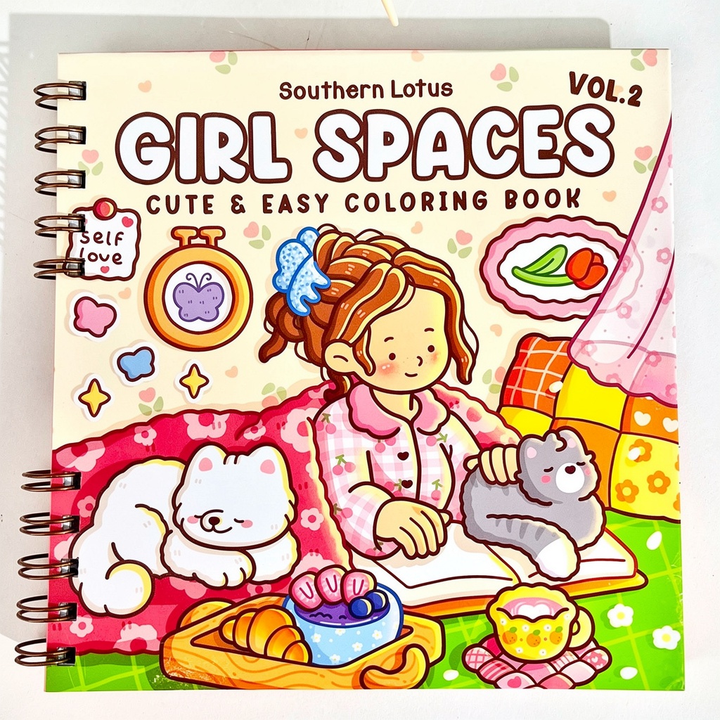 Livro de Colorir Girl Spaces Volume 2 (SL) Capa Dura 18,5x18,5cm