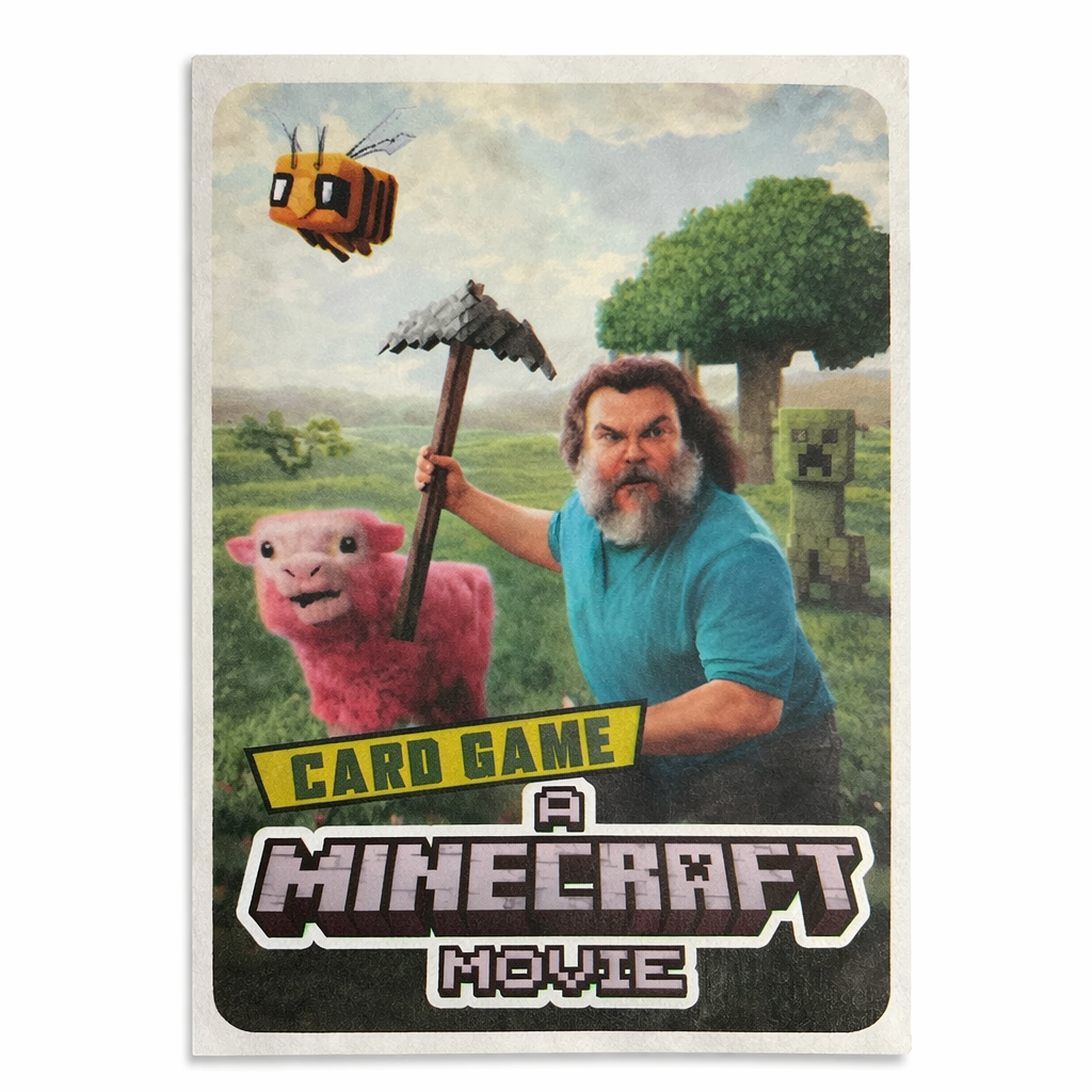 40 cards MINECRAFT OL (MOVIE) = 10 pacotes fechados