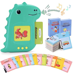 Brinquedo Cartão Infantil Educativos Cartão Fala Inglês Português Dino Apraxia Autismo Al…