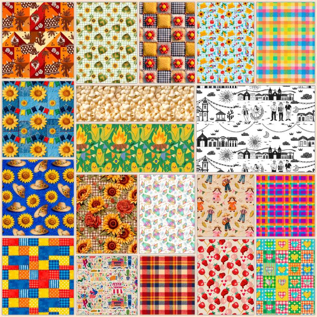 1,50 Metro Tricoline 100% algodão - larg 1,50m - Festa junina em Oferta na Shopee