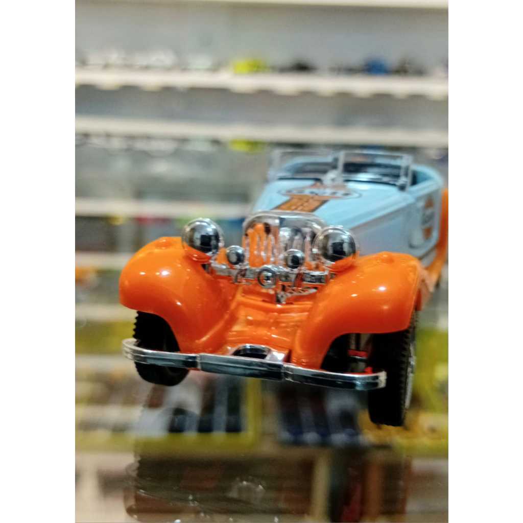 Miniatura Carrinho Metal Escala 1/43 Mercedes 500k 1936 Abre As Portas