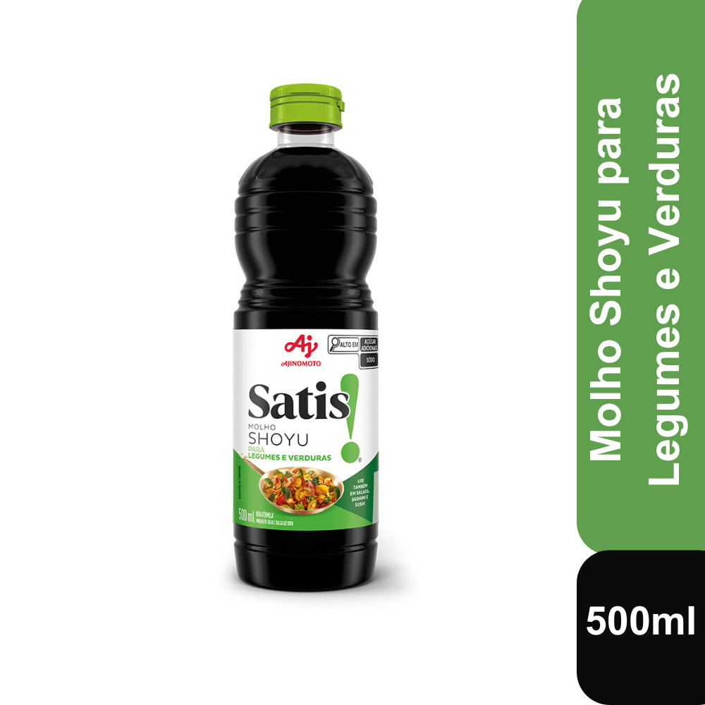 Molho Shoyu Satis! para Legumes e Verduras 500ml em Oferta na Shopee