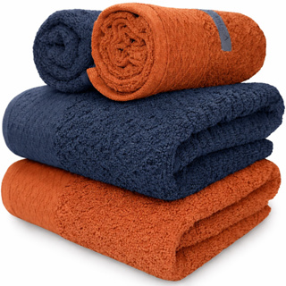 Jogo/Kit 2 Toalhas de Banho Capri Atlântica  + 2 Toalhas de Rosto Grossa Macia 100% Algodão 430 g/m² em Oferta na Shopee