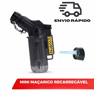 Mini Maçarico Recarregável StarTools – Chama Azul Potente 8cm -Para Oficina Cozinha Reparos em Oferta na Shopee