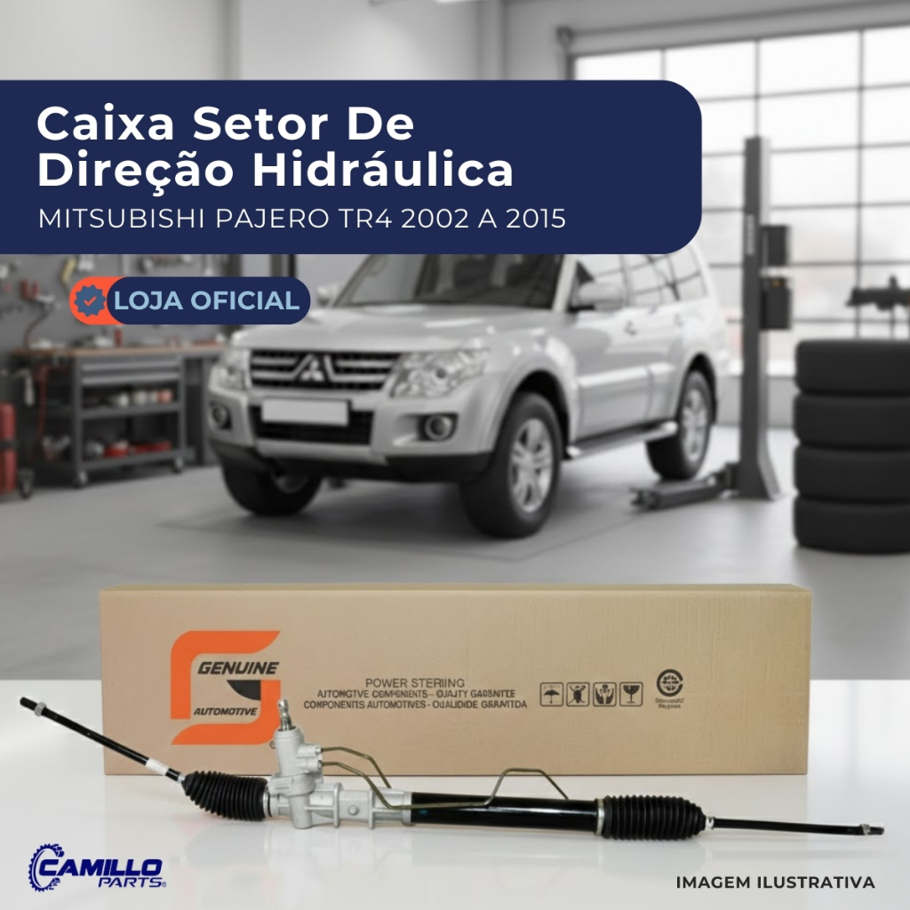 Caixa Setor Direção Hidráulica Mitsubishi Pajero Tr4 2002 2015 Pajero Io 1992 2001 Alta Durabilidade