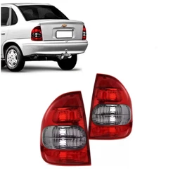 Par Lanterna Gm Corsa Sedan Classic 2000 2001 2002 2003 2004 2005 2006 2007 2008 2009 2010 Fumê