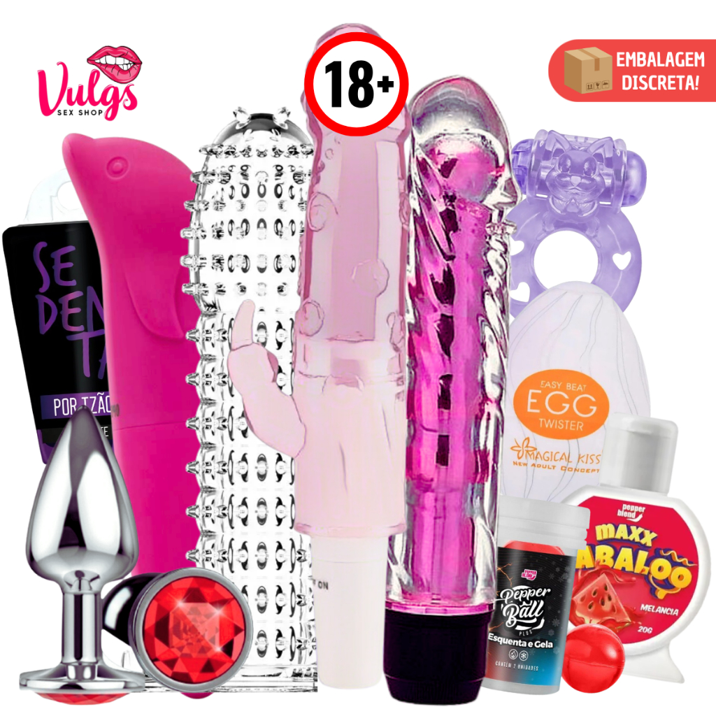 Vibradores Femenino Kit Sex Shop Estimulador Feminino Plug Anal Jelly Capa Gel Oral Ovo Sexy Shp em Oferta na Shopee
