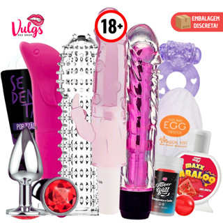 Vibradores Femenino Kit Sex Shop Estimulador Feminino Plug Anal Jelly Capa Gel Oral Ovo Sexy Shp em Oferta na Shopee