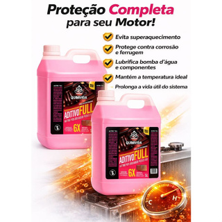 Aditivo Para Radiador Quimivida 5L Rosa Proteção Total Motor em Oferta na Shopee