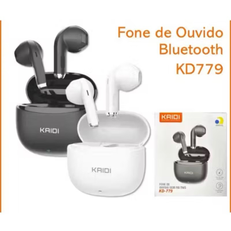 KAIDI KD-779 Preto - Liberdade de Som Sem Fio com Bluetooth V5.4