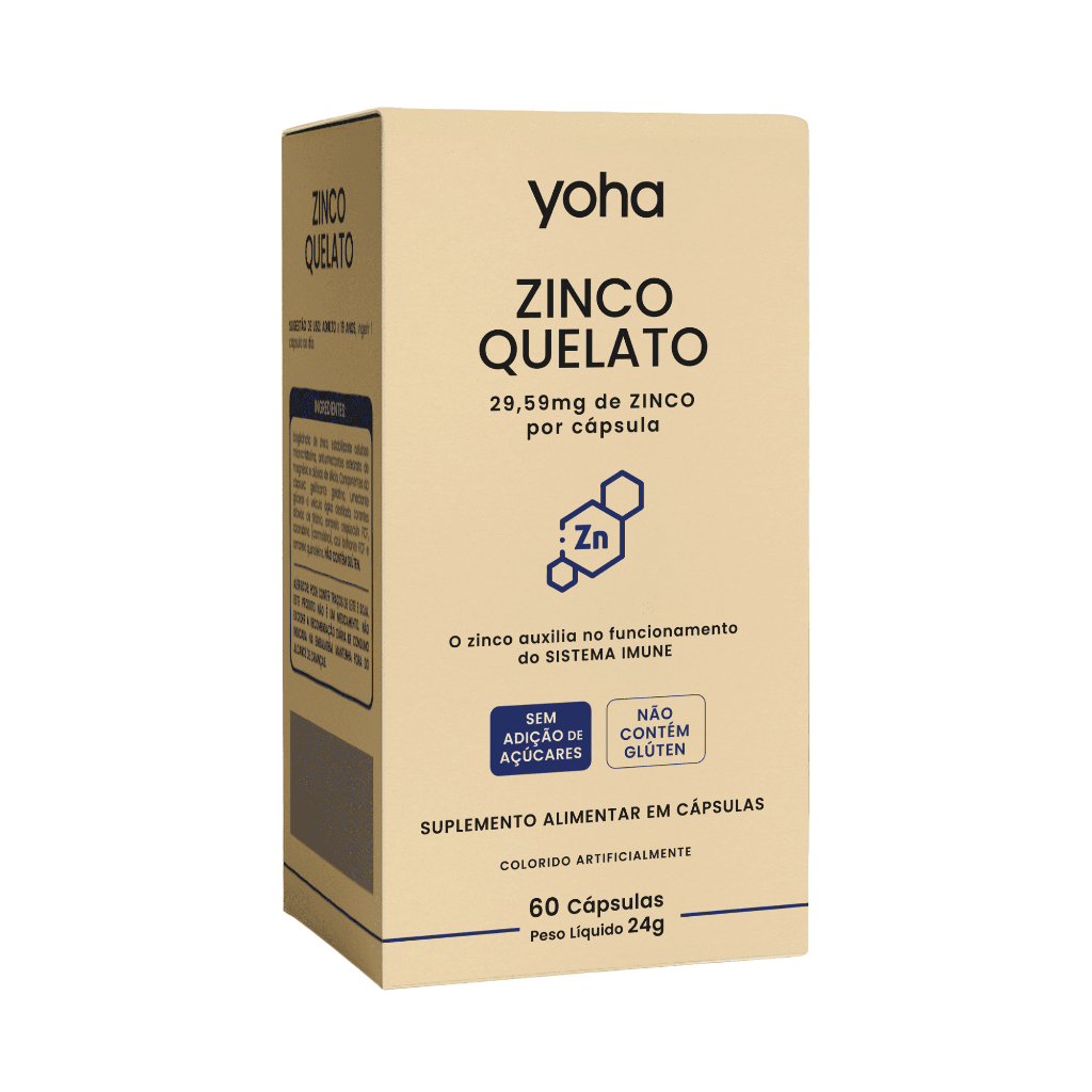 Zinco Quelato 60 Capsulas - Yoha