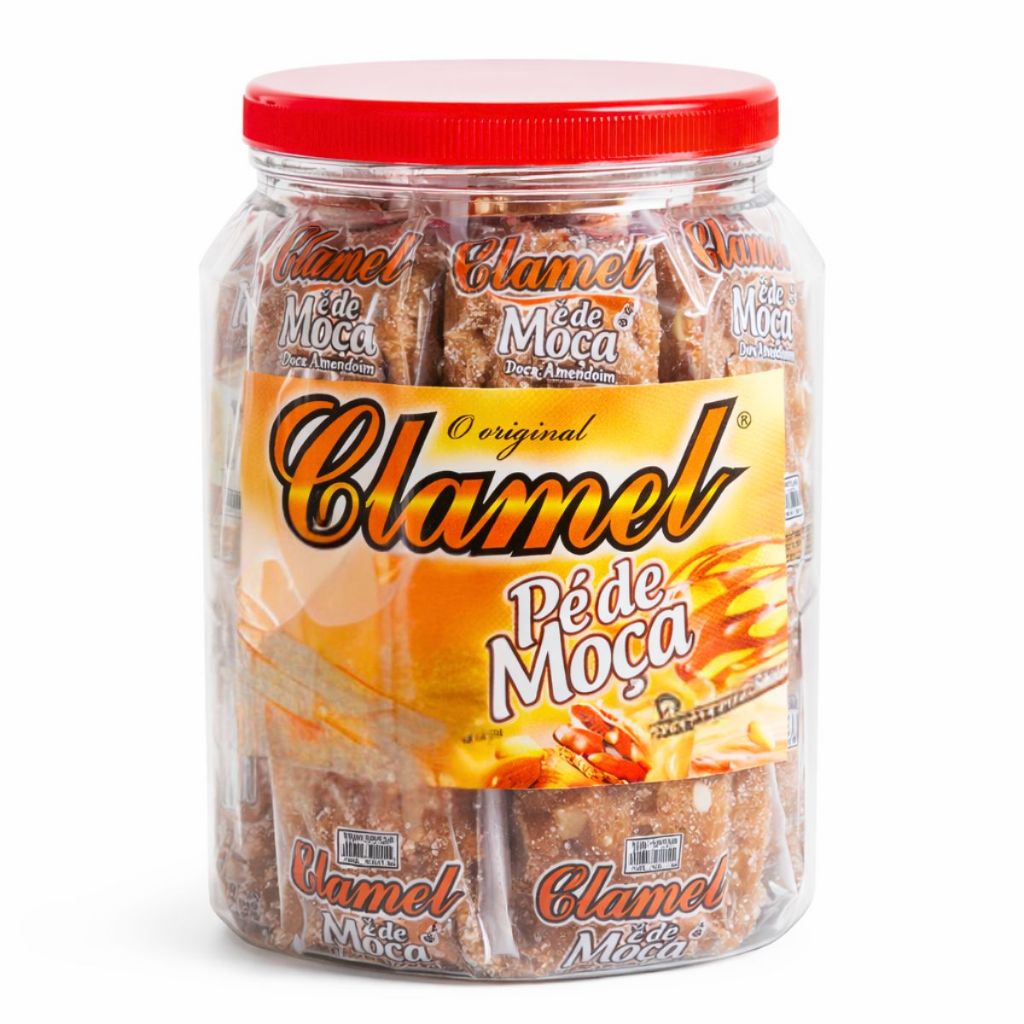 Pé de Moça Tradicional C/20 Unidades 1,1Kg Clamel Pote Econômico | Festa Junina em Oferta na Shopee