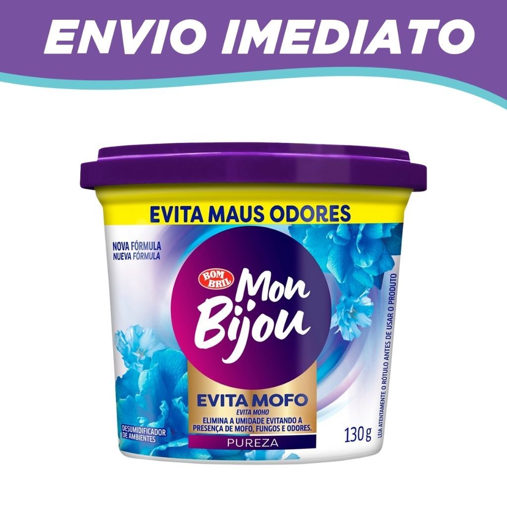 Desumidificador de Ambiente Evita Mofo Pureza Mon Bijou 130g