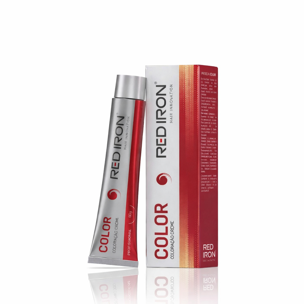 Coloração Creme Profissional Red Iron 60g - Tinta Cabelo Cobertura de Brancos e Cores Vibrantes em Oferta na Shopee