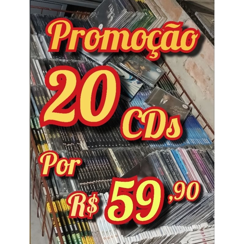 Lote com 20 CDs Novos