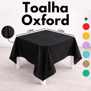Toalha De Mesa Quadrada 1,40 x 1,40 Tecido Oxford Decoração Sala Cozinha Festa Buffet em Oferta na Shopee